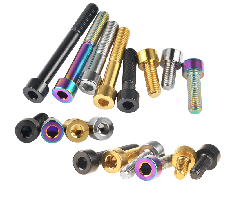 Titanbolzen M4 6 Stück - Innensechskant Schrauben Verschiedene Längen